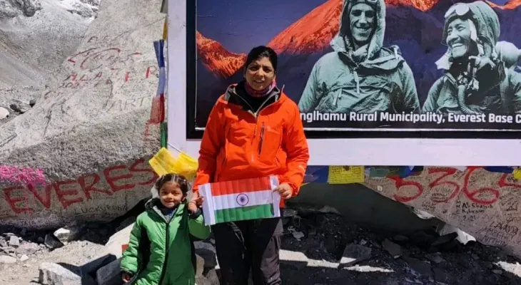 Toddler from Bhopal Becomes Youngest Girl to Complete Everest Base Camp Trek